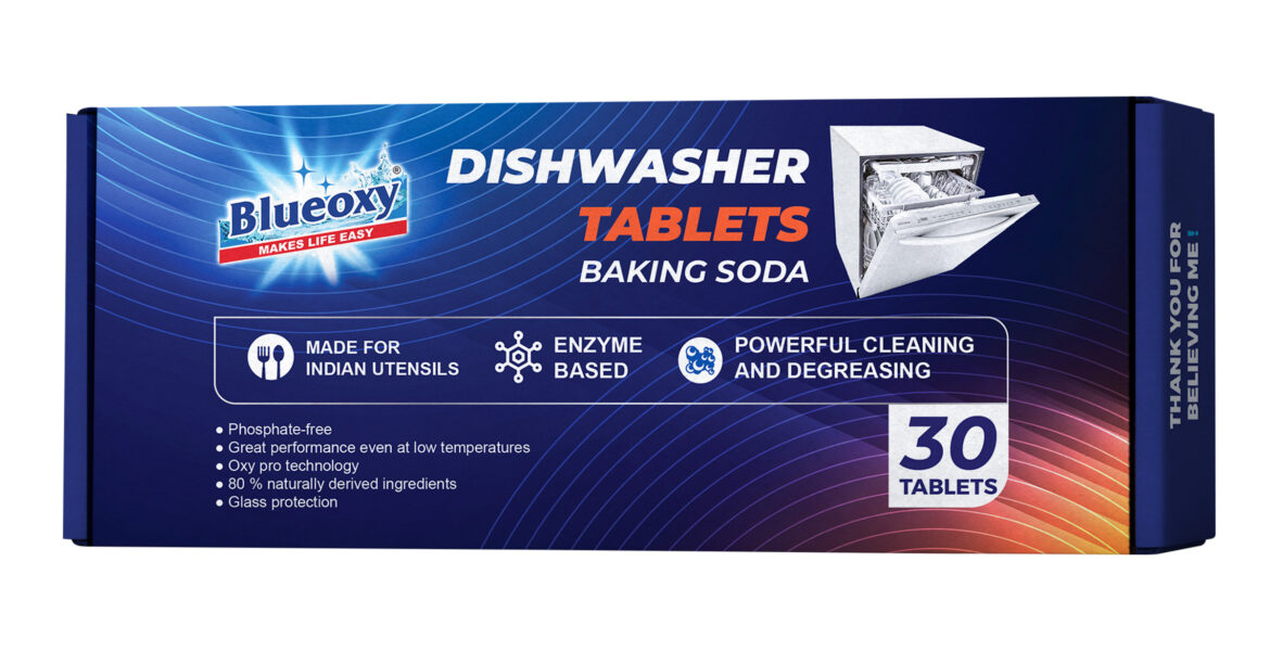 Blueoxy Auto Dishwasher with Baking Soda Tabs