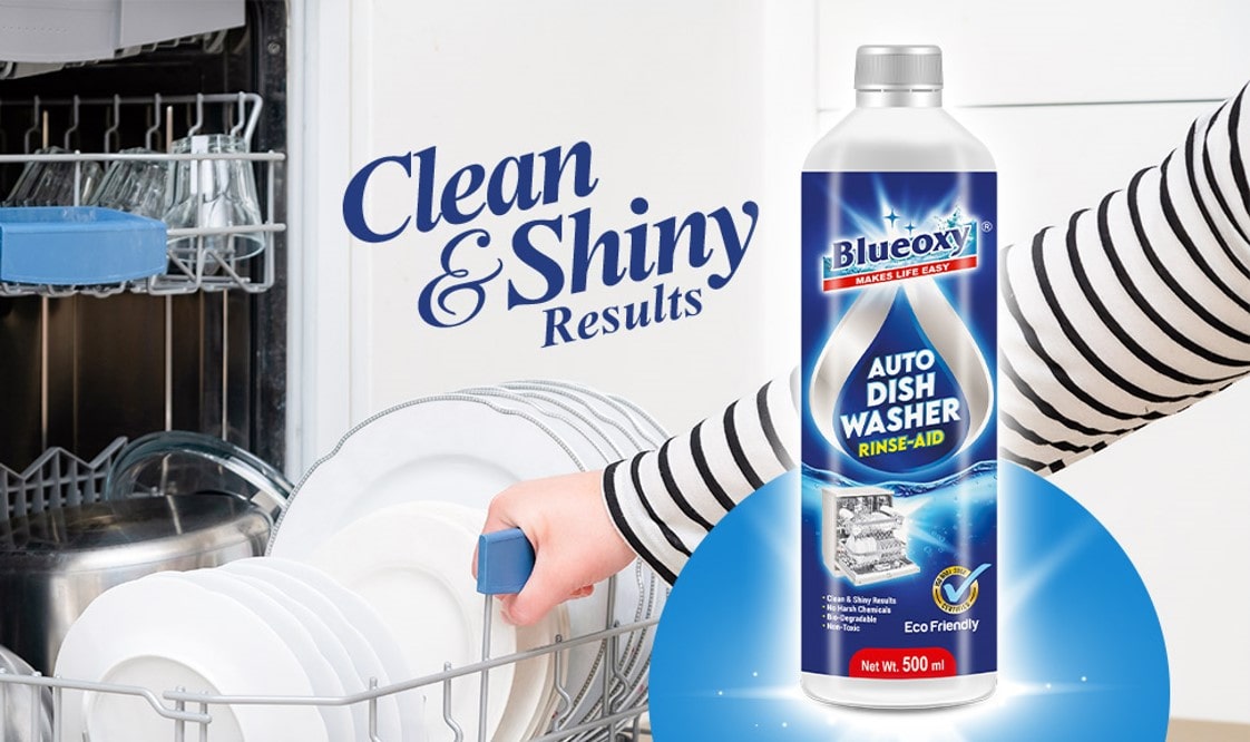 Dishwasher Rinse Aid offers a brilliant sparkle to dishes, restoring
