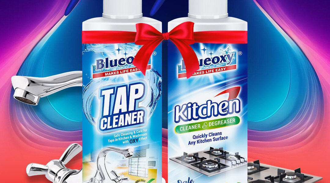 Combo 1 tap cleaner + kitchen cleaner & degreaser spray